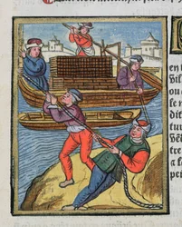 Trasporto di legname sulla Senna, da 